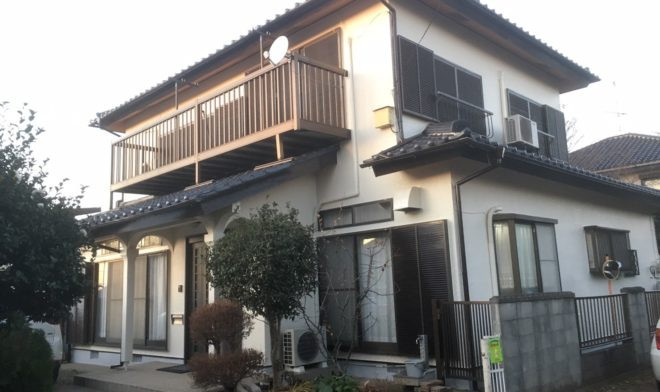 土浦市｜地震で発生した外壁のヒビ割れを最新の技術で補修｜Ｈ様邸